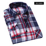 Xituodai Plaid Shirt New Autumn Winter Flannel Red Checkered Shirt Men Shirts Long Sleeve Chemise Homme Cotton Male Check Shirts