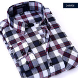 Xituodai Plaid Shirt New Autumn Winter Flannel Red Checkered Shirt Men Shirts Long Sleeve Chemise Homme Cotton Male Check Shirts