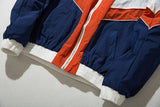 Xituodai Vintage Multicolor Color Block Patchwork Windbreaker Jackets 2022 Autumn Hip Hop Streetwear Zip Up Track Casual Jackets