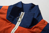 Xituodai Vintage Multicolor Color Block Patchwork Windbreaker Jackets 2022 Autumn Hip Hop Streetwear Zip Up Track Casual Jackets