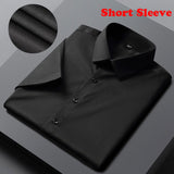 Xituodai Green Mens Dress Shirts 2022 Brand New Superfine Long Sleeve Shirt Men Slim Fit Elastic Breathable Non-Iron Quality Shirt Male