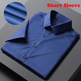 Xituodai Green Mens Dress Shirts 2022 Brand New Superfine Long Sleeve Shirt Men Slim Fit Elastic Breathable Non-Iron Quality Shirt Male