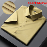 Xituodai Green Mens Dress Shirts 2022 Brand New Superfine Long Sleeve Shirt Men Slim Fit Elastic Breathable Non-Iron Quality Shirt Male