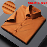 Xituodai Green Mens Dress Shirts 2022 Brand New Superfine Long Sleeve Shirt Men Slim Fit Elastic Breathable Non-Iron Quality Shirt Male