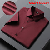 Xituodai Green Mens Dress Shirts 2022 Brand New Superfine Long Sleeve Shirt Men Slim Fit Elastic Breathable Non-Iron Quality Shirt Male