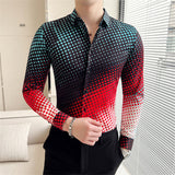 Xituodai 6XL 2022 Mens Vintage Print Long Sleeve Shirt New Fashion Hawaiian Slim Fit Striped Shirts Casual Plaid Shirts Men Chemise Homme