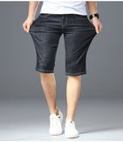 Xituodai Plus Size 42 44 46 Summer Men Business Denim Shorts Fashion Casual Stretch Slim Blue Thin Short Jeans Male Brand Clothes