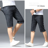 Xituodai Plus Size 42 44 46 Summer Men Business Denim Shorts Fashion Casual Stretch Slim Blue Thin Short Jeans Male Brand Clothes