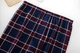Xituodai Men&#39;s Home Suits Long-sleeved Trousers Suits for Autumn and Winter Pijamas for Men Flannel Plaid Design Pajamas for Men