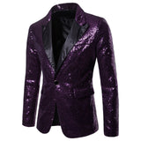 Xituodai Shiny Gold Sequin Glitter Embellished Blazer Jacket Men Nightclub Prom Suit Blazer Men Costume Homme Stage Clothes For singers
